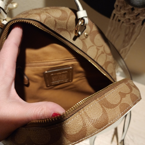 Coach backpack w/matching clutch wristlet - Picture 5 of 7